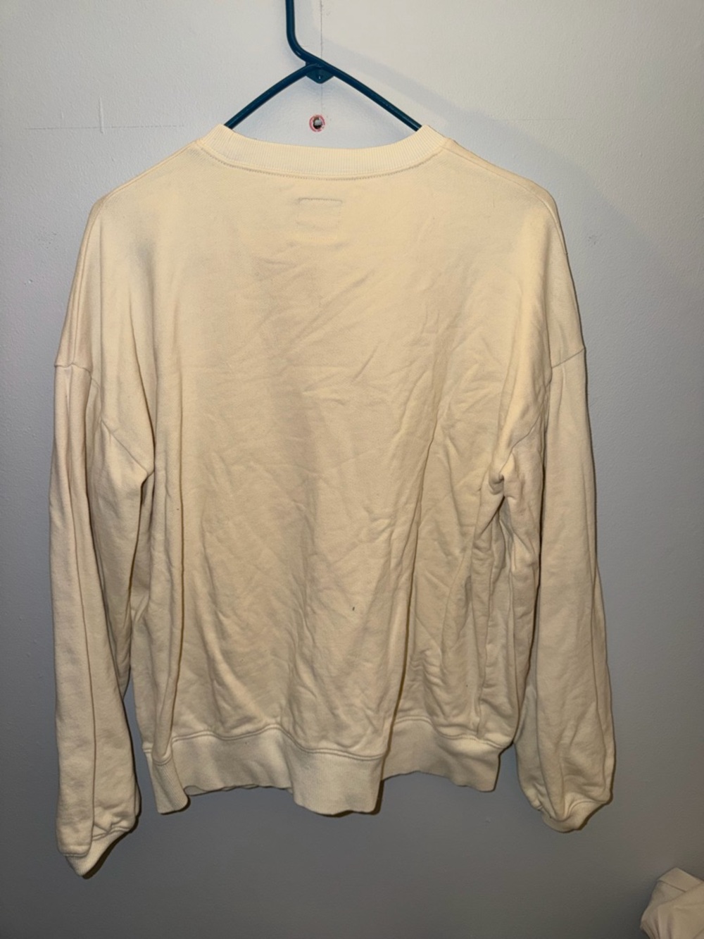 Lux Cream Crewneck Sweatshirt with Brown 'WANDER' Graphic - Picture 3 of 4